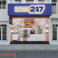 Thiết kế cửa hàng tiện lợi 24/7 C.Diệp Anh Hải Dương 90m2 